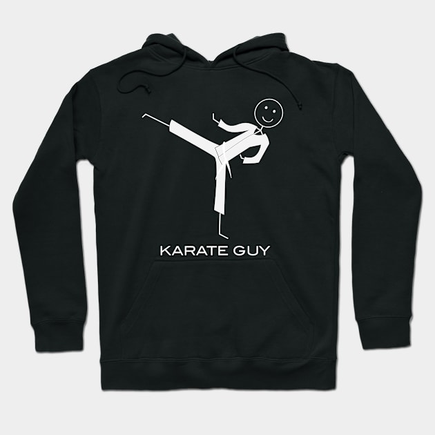 Funny Mens White Belt Karate Hoodie by whyitsme